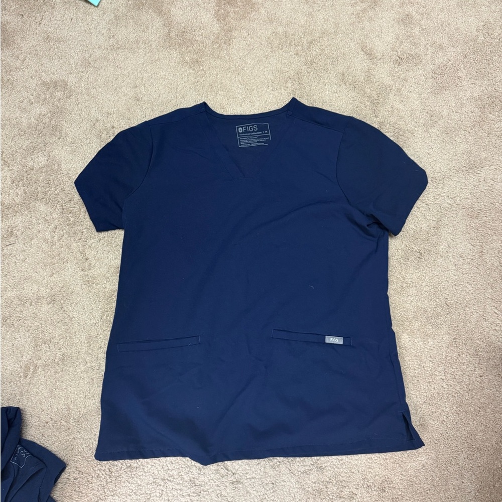 Figs Women's Top in Navy Blue